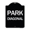 Signmission Diagonal Parking 1 Heavy-Gauge Aluminum Architectural Sign, 24" x 18", BW-1824-24192 A-DES-BW-1824-24192 - alternate 1